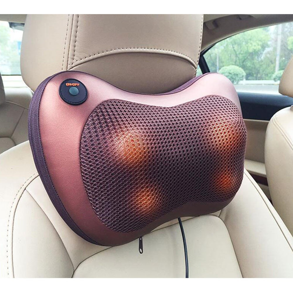 Car Head Massage Pillow Relax Vibrator | Electric Shoulder & Back Therapy