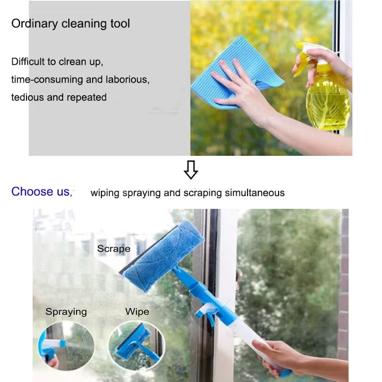3 In 1 Fiber Wiper Sprayer Wash, Wipe And Soak