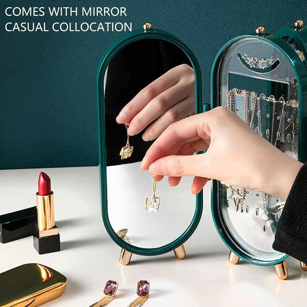 Screen Folding Jewellery Box | Jewellery Cabinet Organizer With Mirror