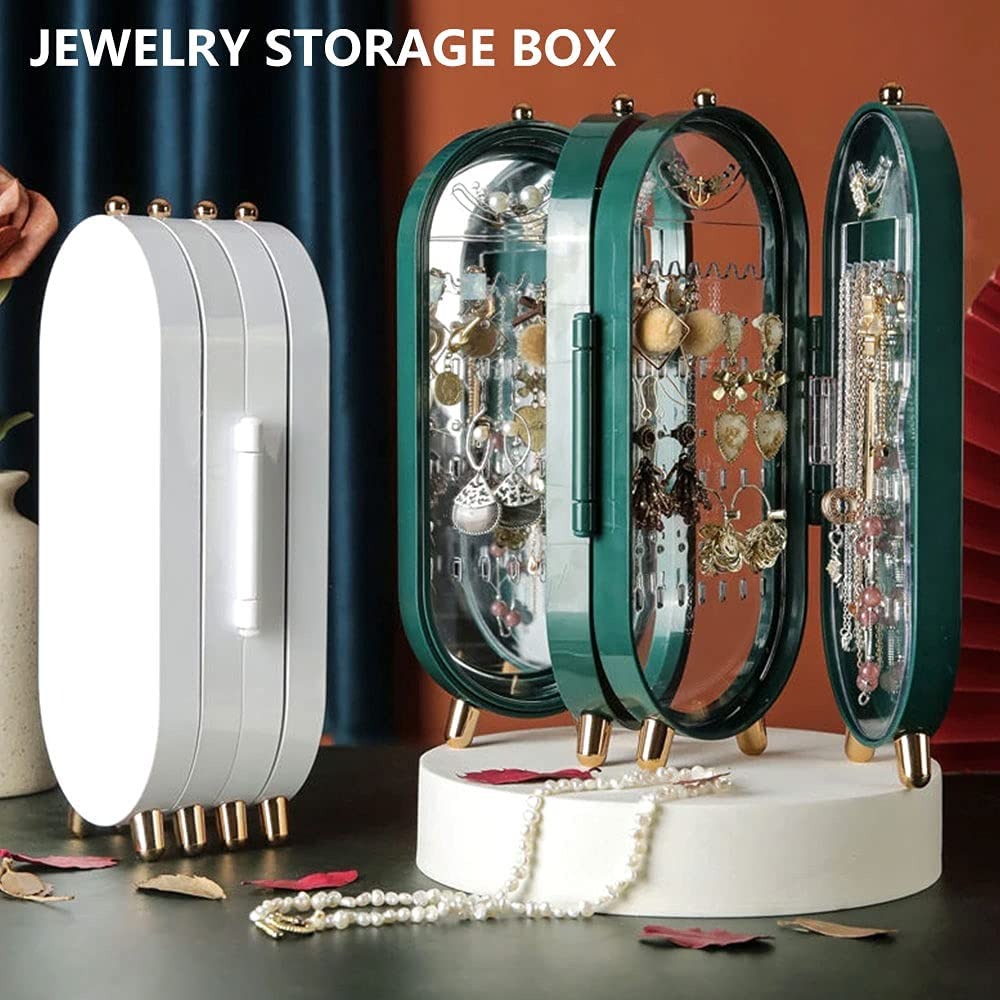 Screen Folding Jewellery Box | Jewellery Cabinet Organizer With Mirror