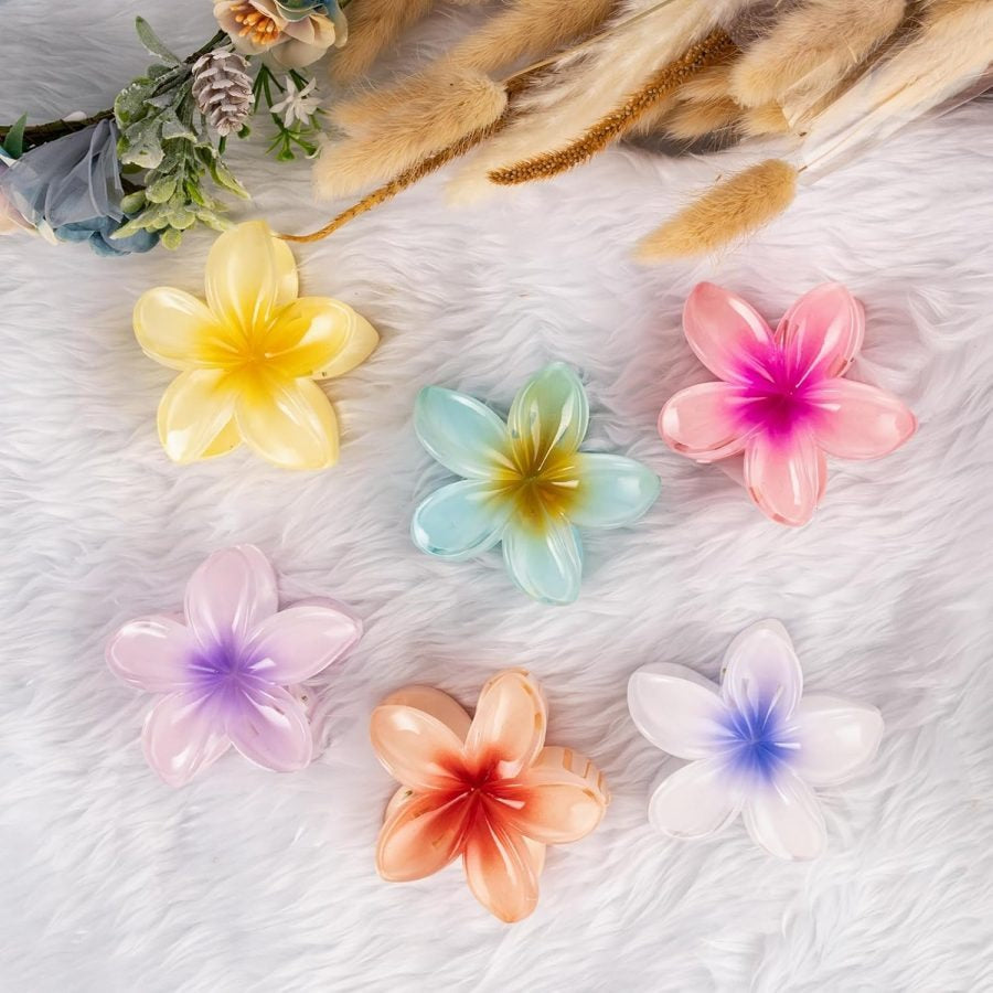 Pack Of 3 – Flower Hair Clip Colorful Hair Band For Girls & Women