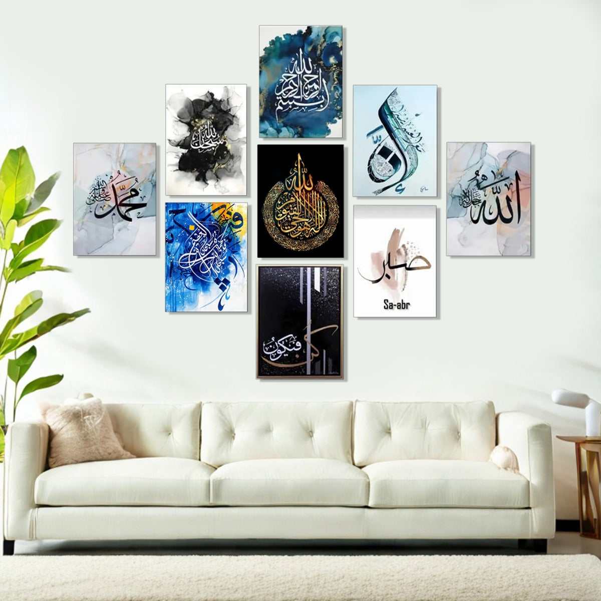 Home Decoration Item 09 Pieces Wall Decor Photo On Wall Canvas Art Decor