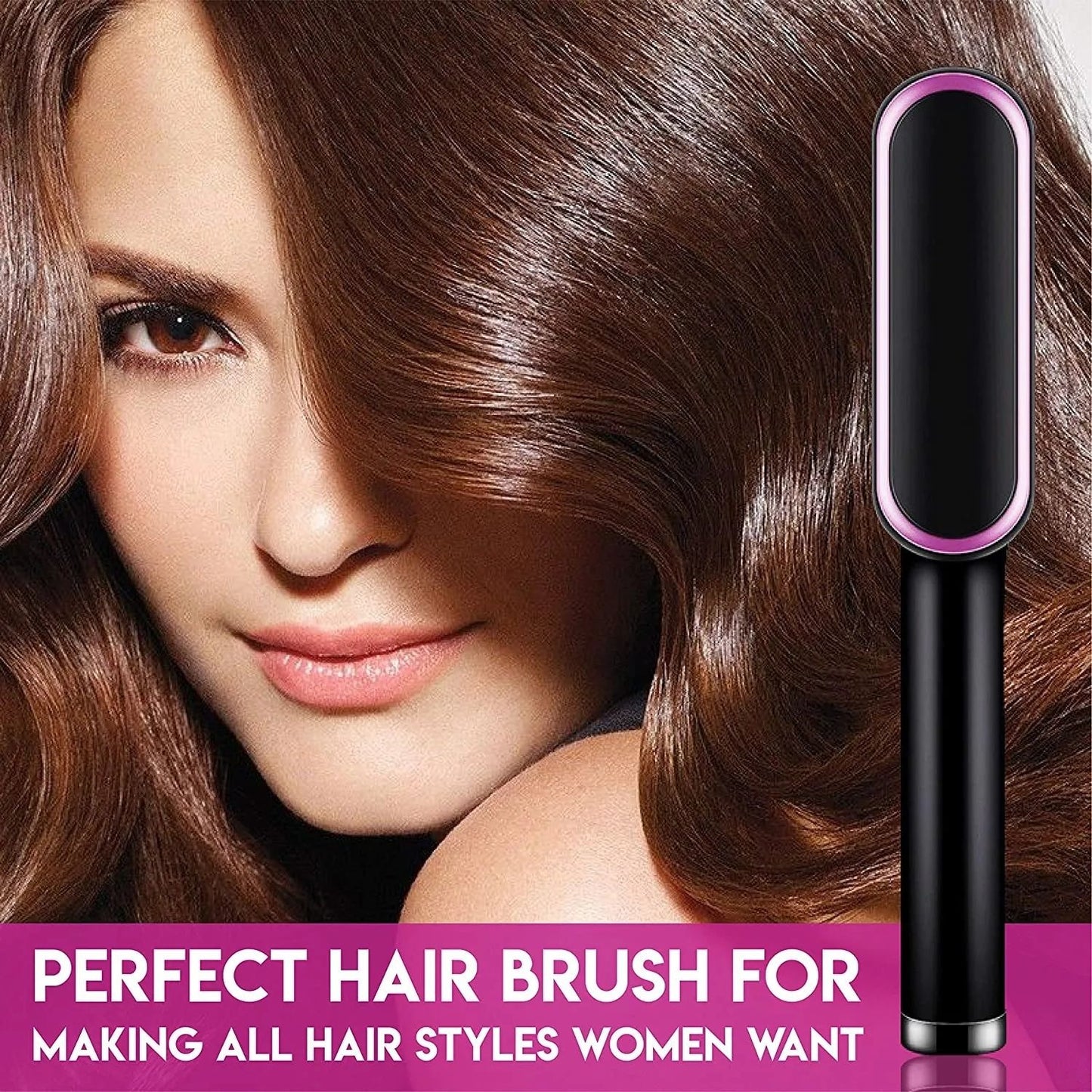 Brush Hair Straightener Brush For Girls Comb Style | Hair Styling Hair Comb Brush Multi Color