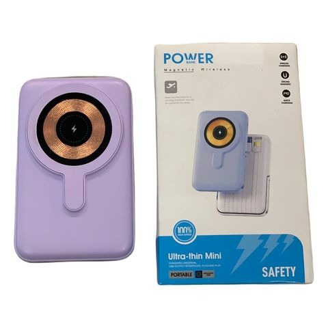 Wireless Charger Magnetic & Built-in Cables 66W Fast Charging Portable Power Bank 10000MAH