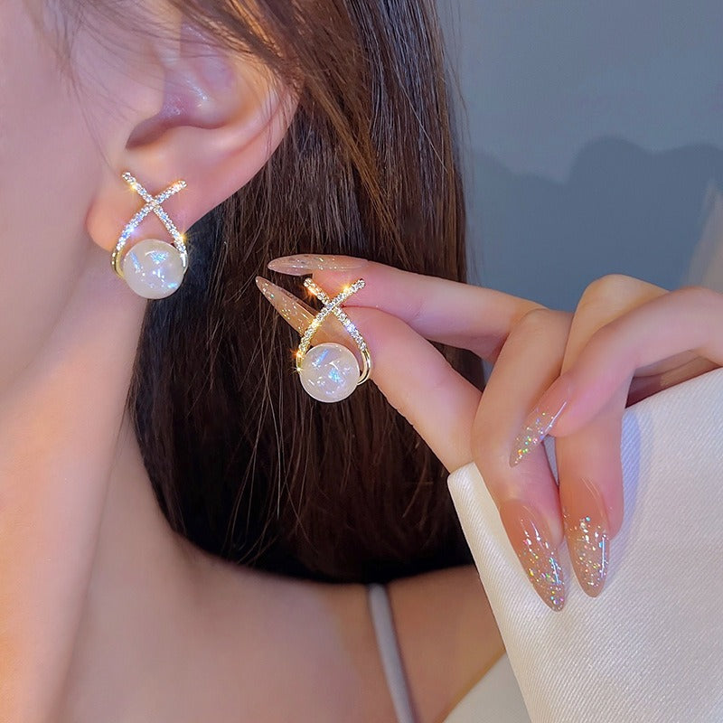 Zircon Earrings Women Personality Fashion Unique Design Earrings | Luxury Look Artificial Earrings