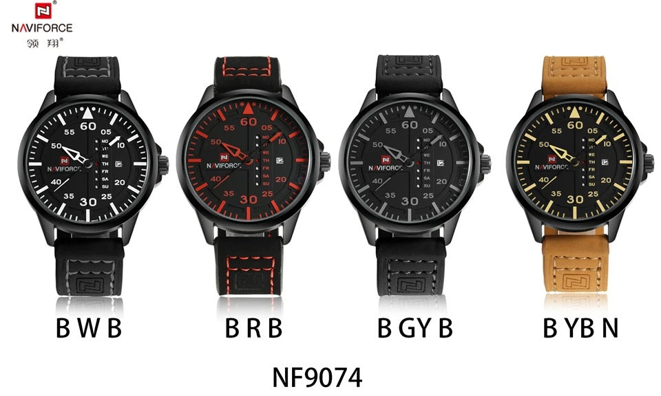 NAVI FORCE Waterproof Military Sport Quartz Men's Watch