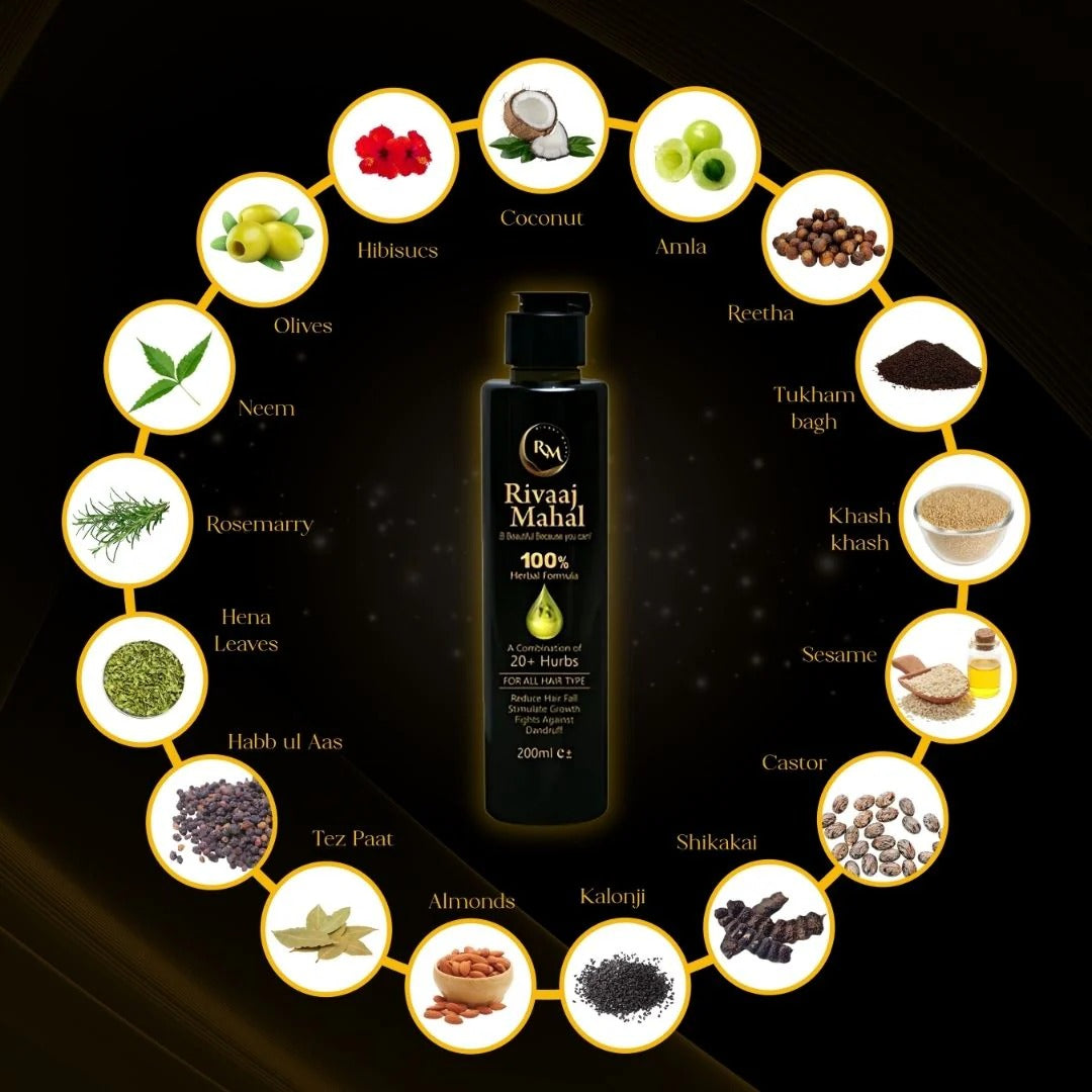 Rivaaj Hair Oil Hair Food Organic Hair Problem Solution | 200 Ml