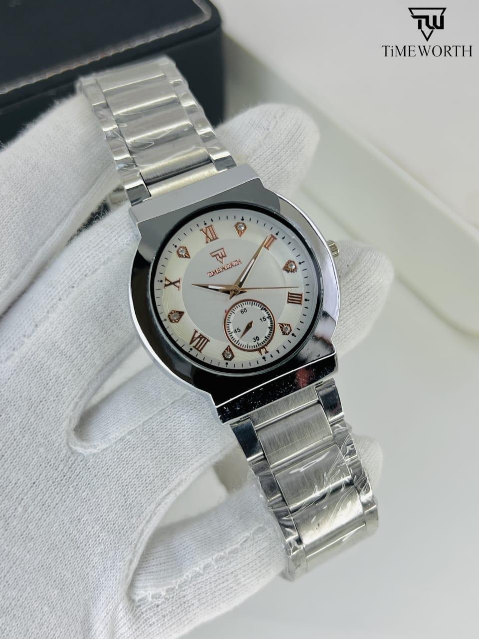 Men's Water Resistant Quartz Chain Watch - 1 Pc
