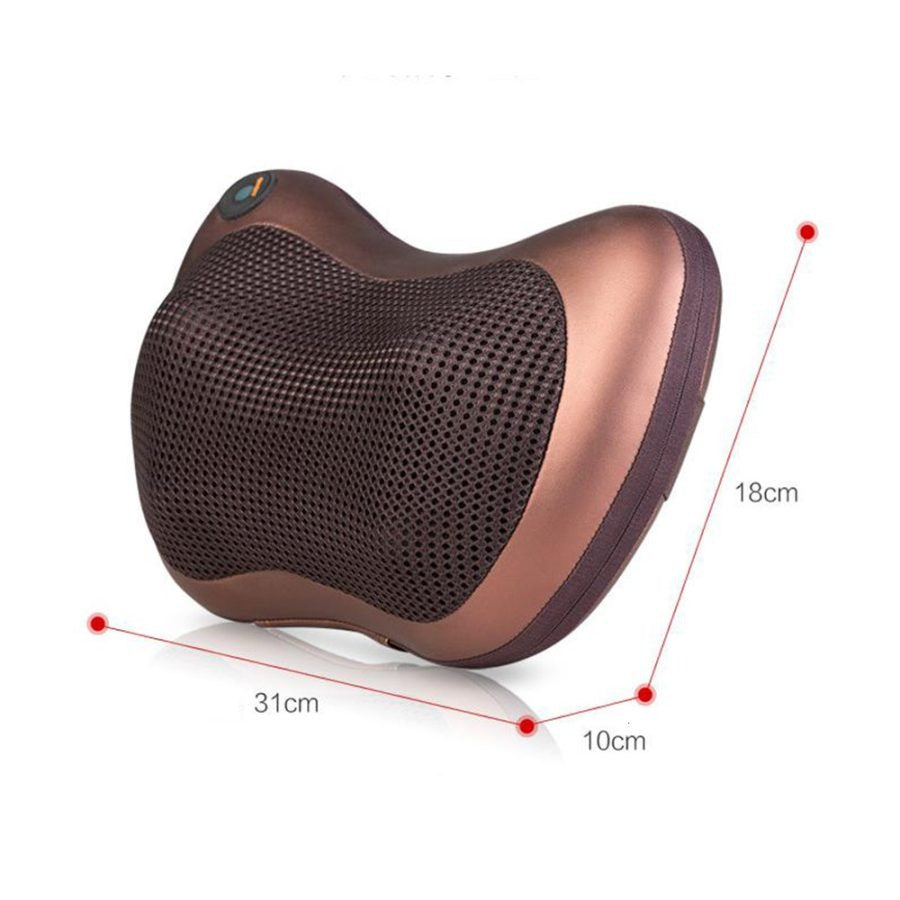 Car Head Massage Pillow Relax Vibrator | Electric Shoulder & Back Therapy
