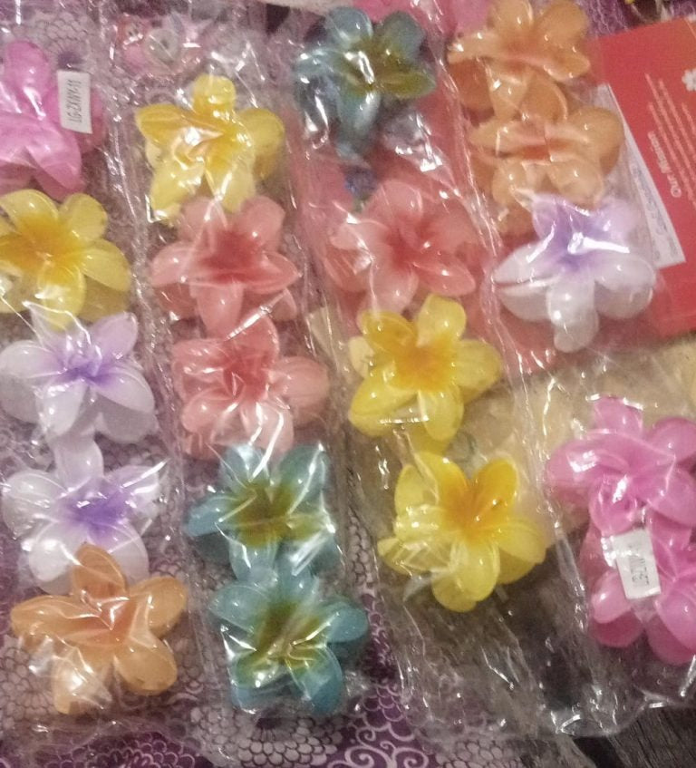 Pack Of 3 – Flower Hair Clip Colorful Hair Band For Girls & Women