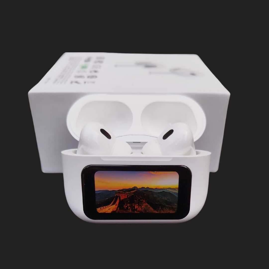 A9 Pro Digital Display Case Airpods | ANC | Touch Screen