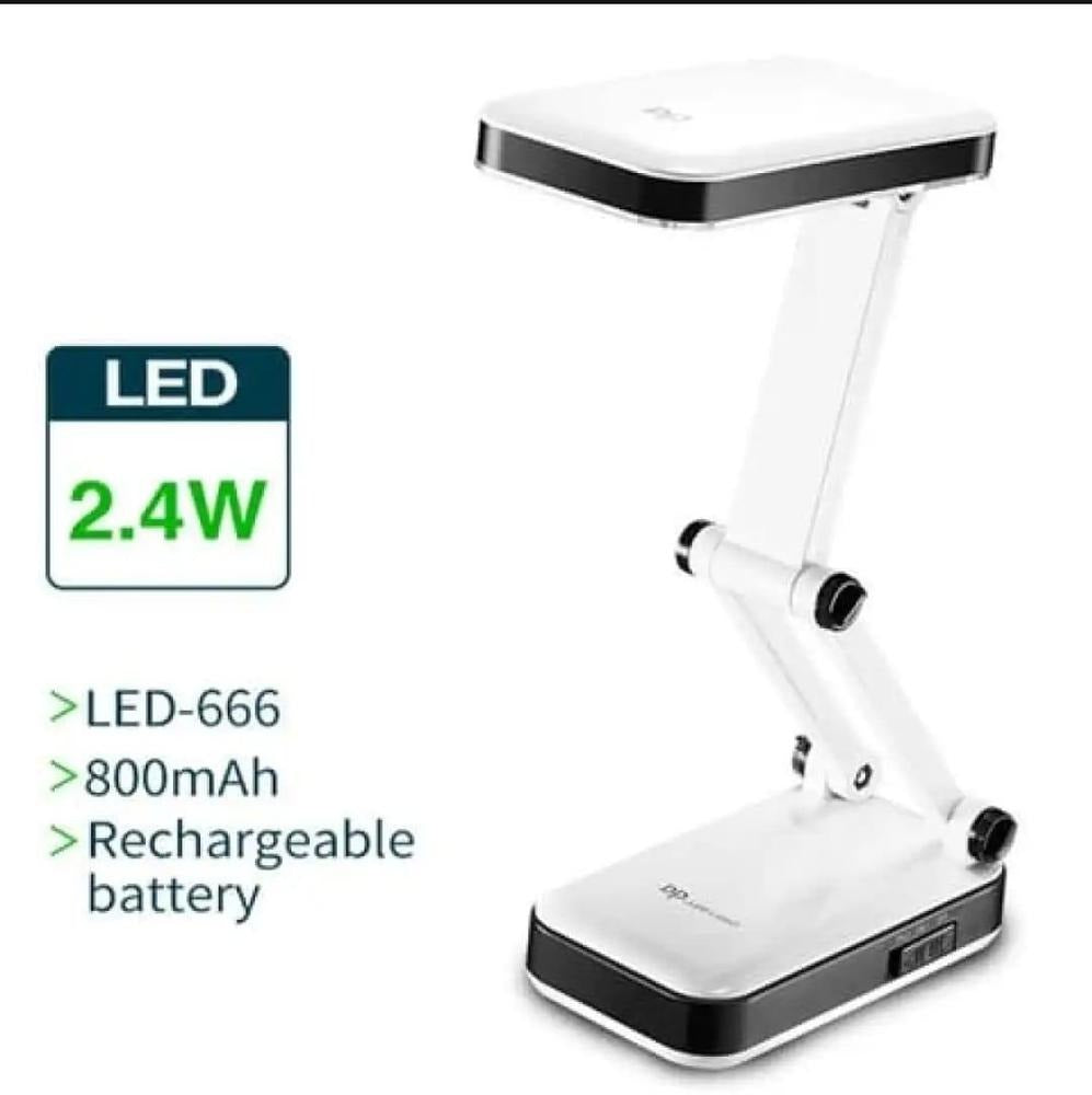 Portable Folding Led Desk Lamp With Adjustable Brightness – Travel-friendly Study & Reading Light