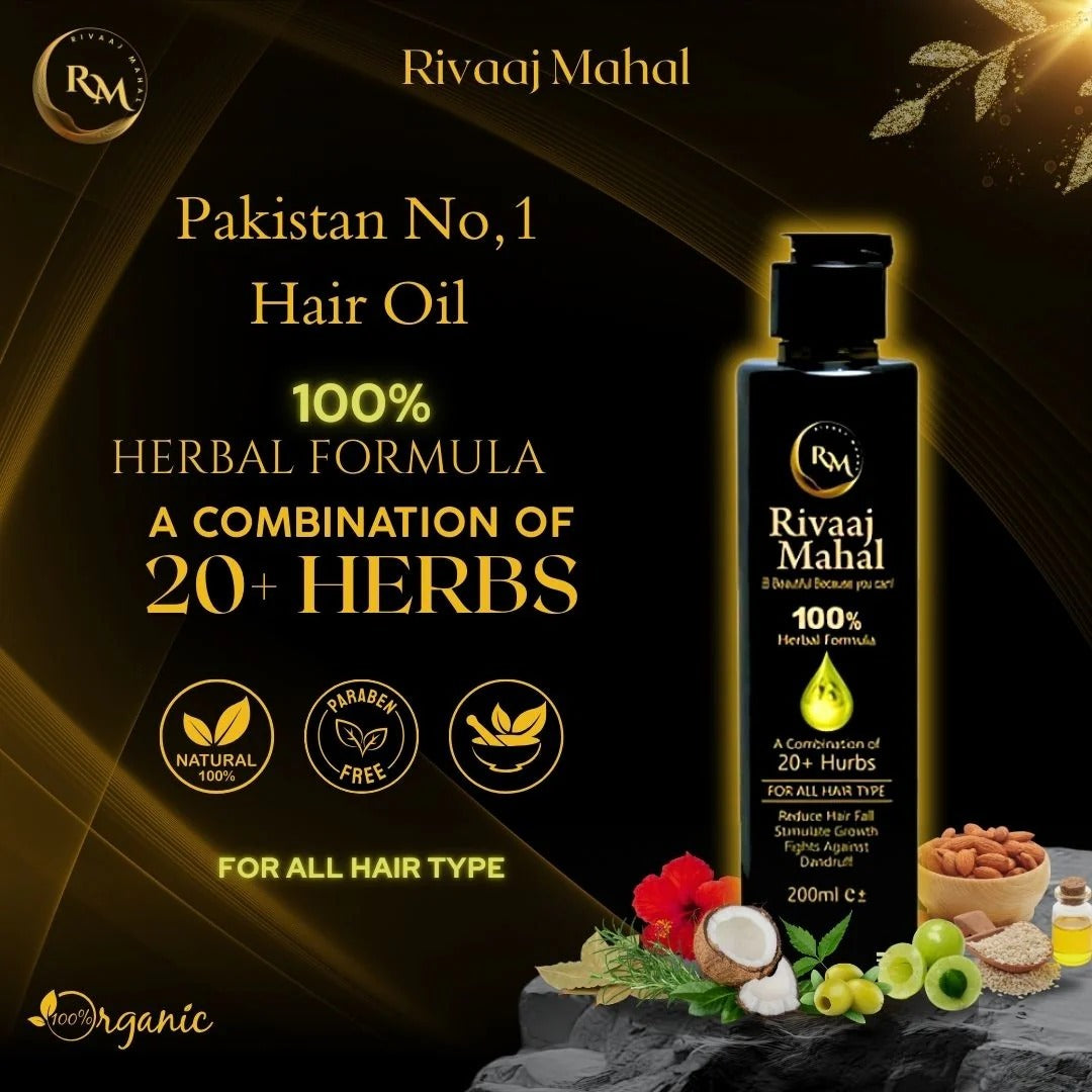 Rivaaj Hair Oil Hair Food Organic Hair Problem Solution | 200 Ml
