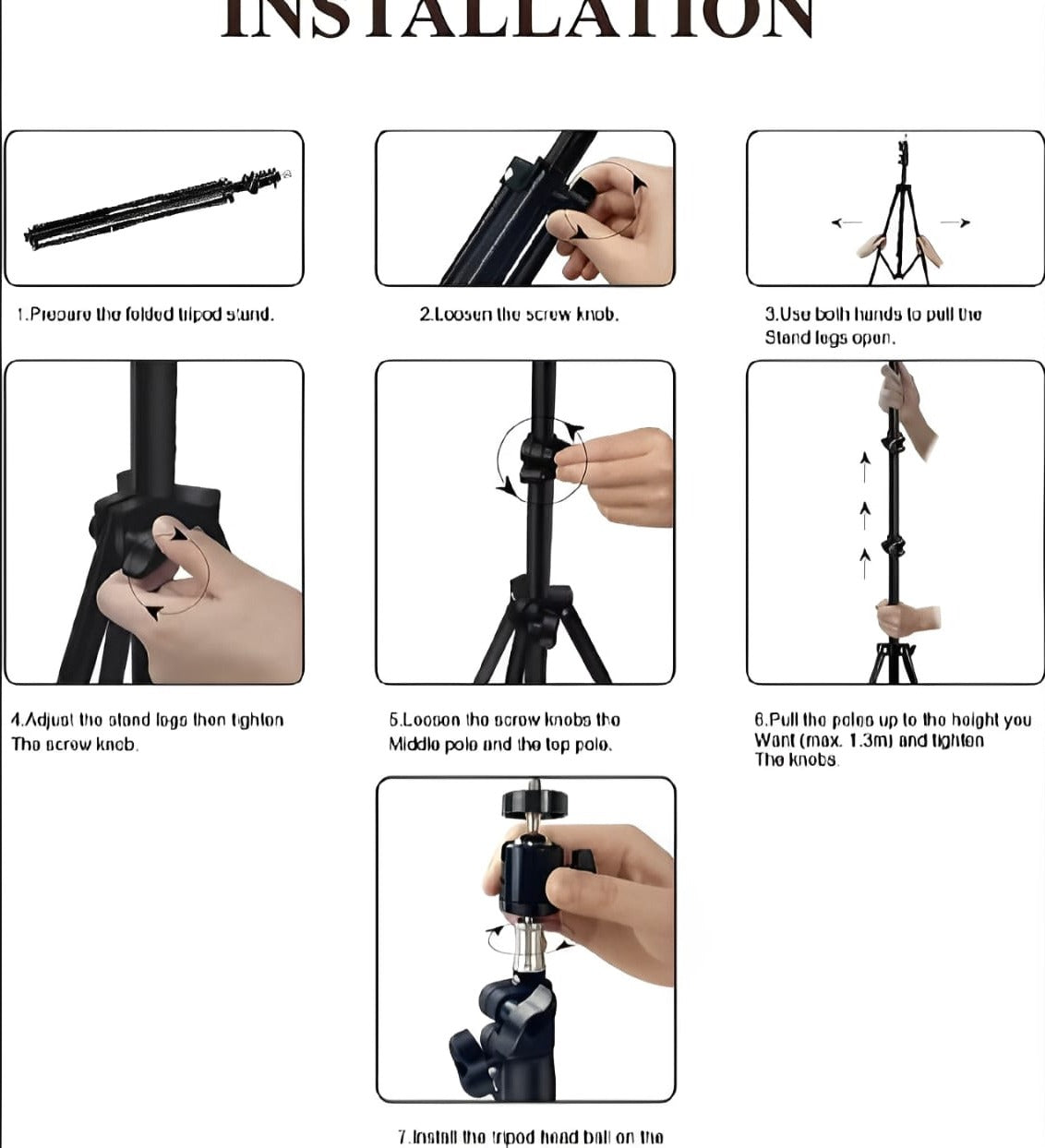 26cm Led Ring Light With Mobile Holder, 7ft Tripod Stand, 3 Light Colours For Videography And Photography