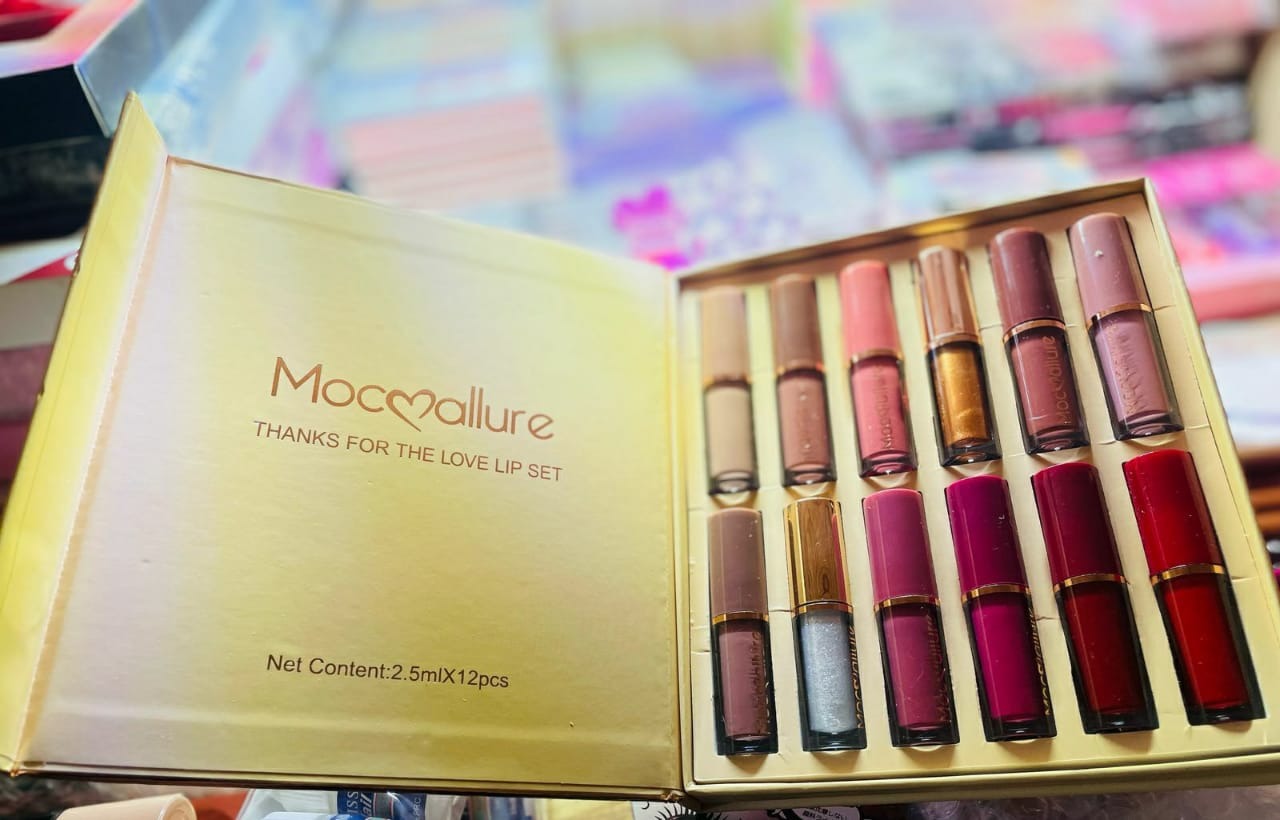 12 Pieces Mocallure Transparent Clear Lip Gloss