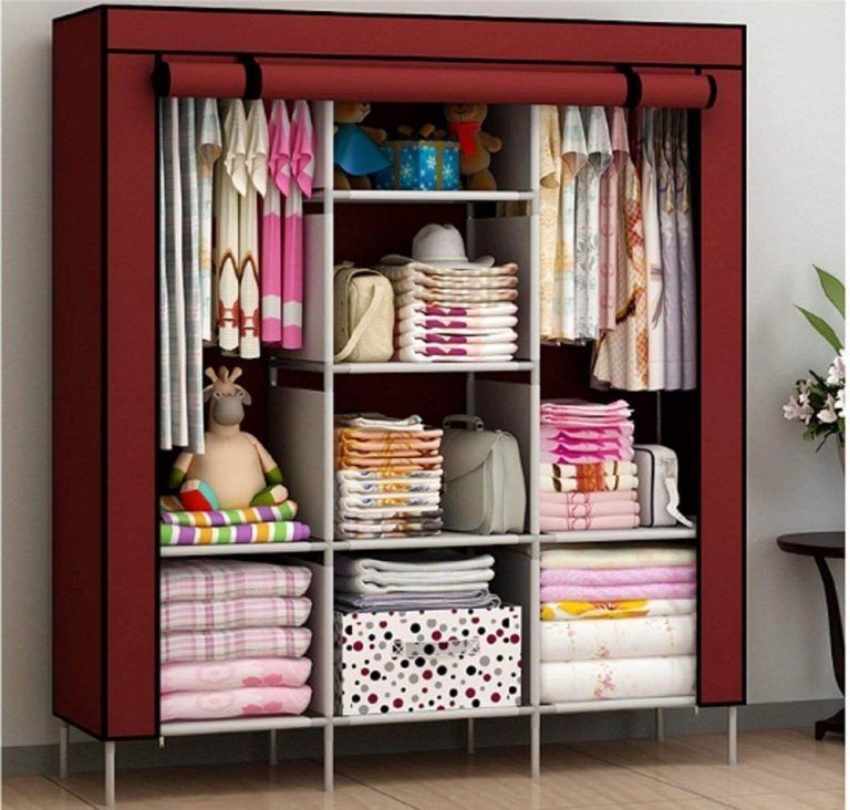 3 Door Fancy & Portable Foldable Closet Wardrobe