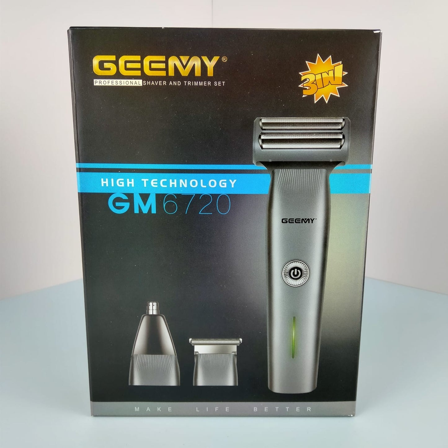 Geemy 3 in 1 Grooming Kit Is Rechargeable Powerful Trimmer For Men