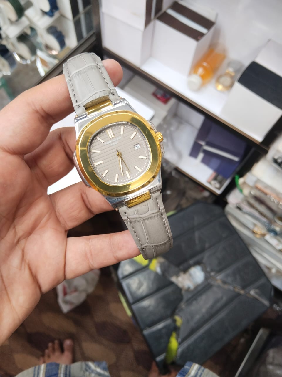 Patek Philippe Nautilus 8044 – Grey Gold Tone