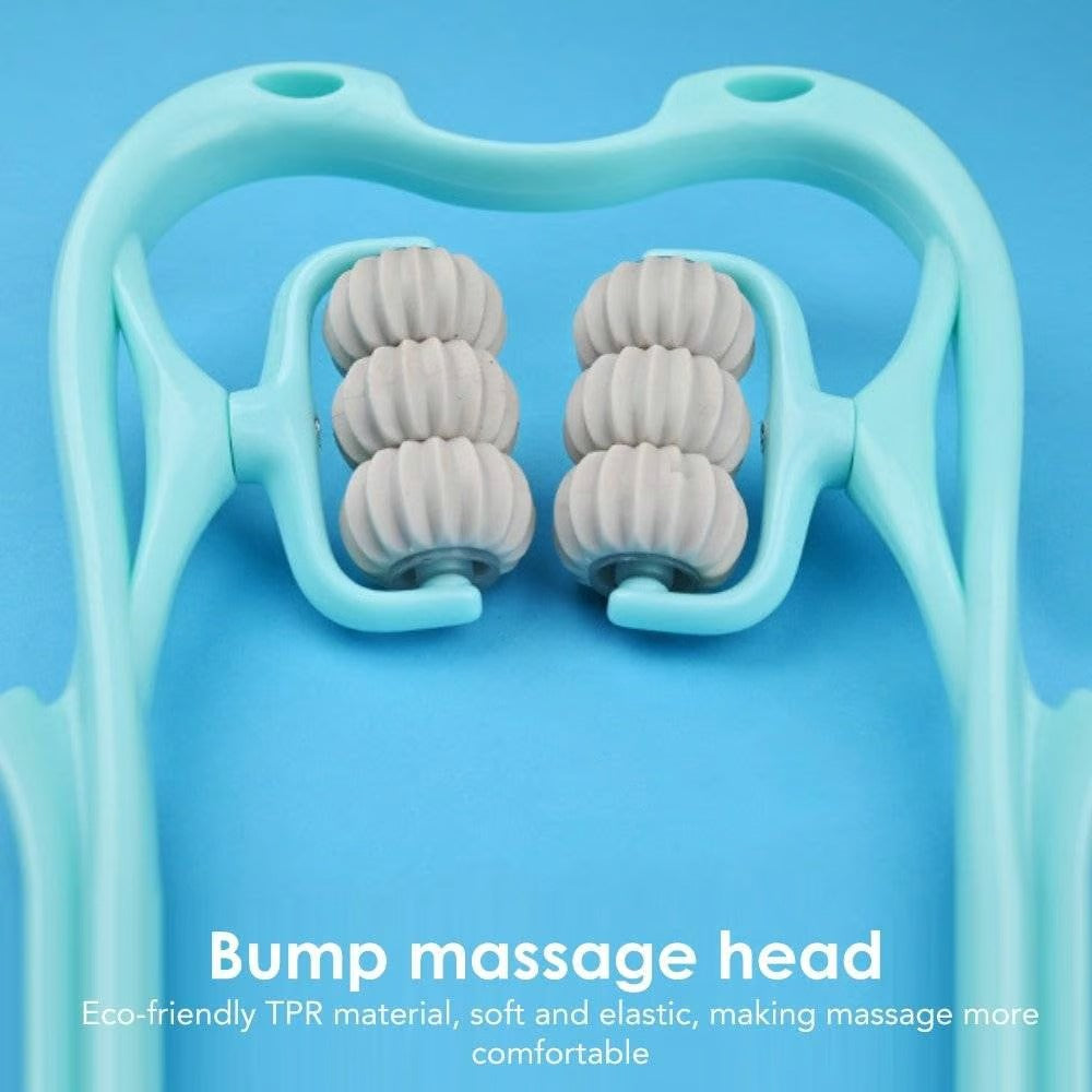 6 Wheel Pressure Point Neck Massager Relieve Neck, Back And Shoulder Pain