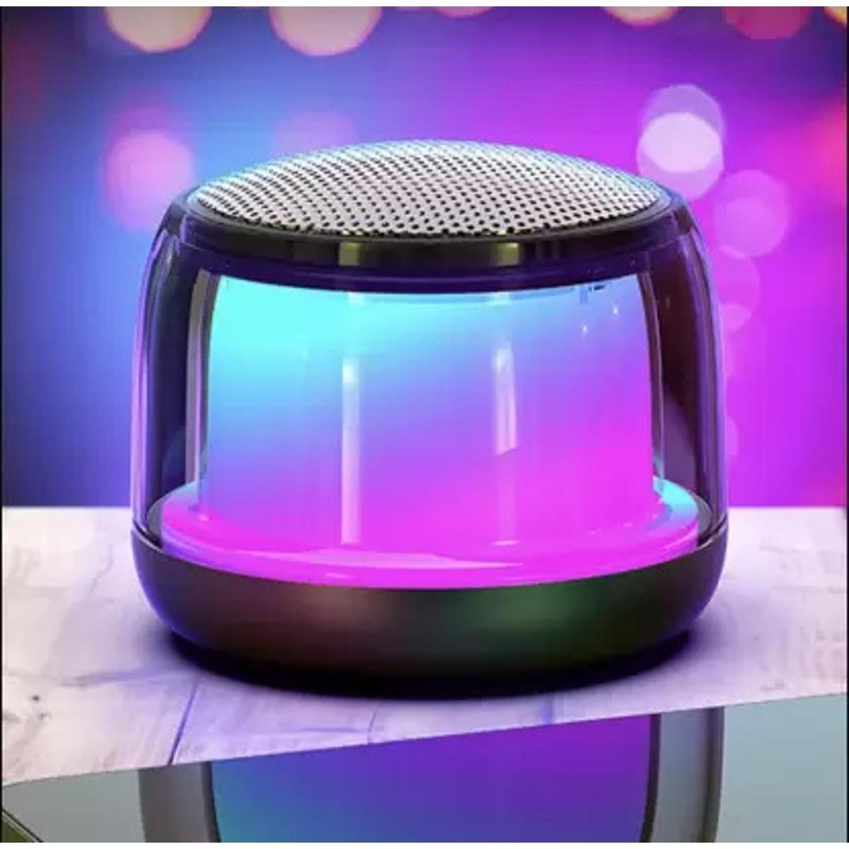 Mini Bluetooth Wireless Portable Speaker With Led Light & High Bass Sound