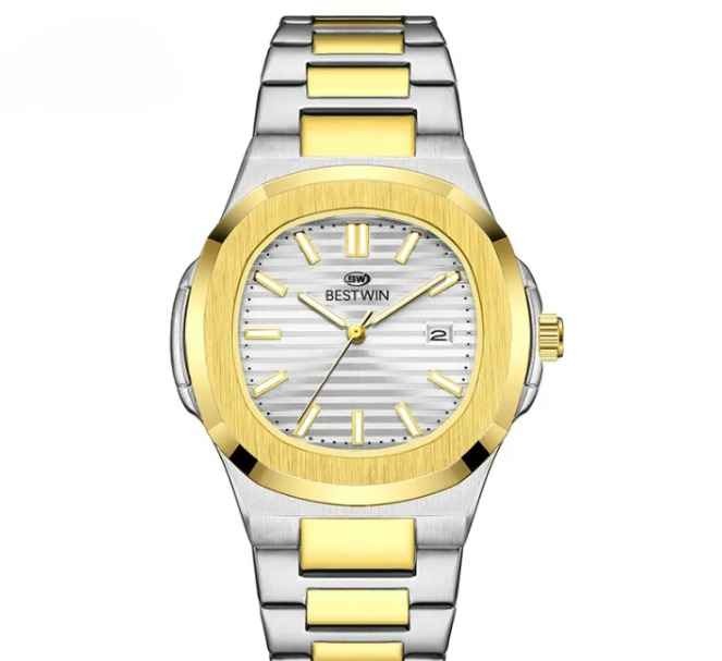 Bestwin Bw-137 Men’s Luxury Quartz Watch Stainless Steel Watch