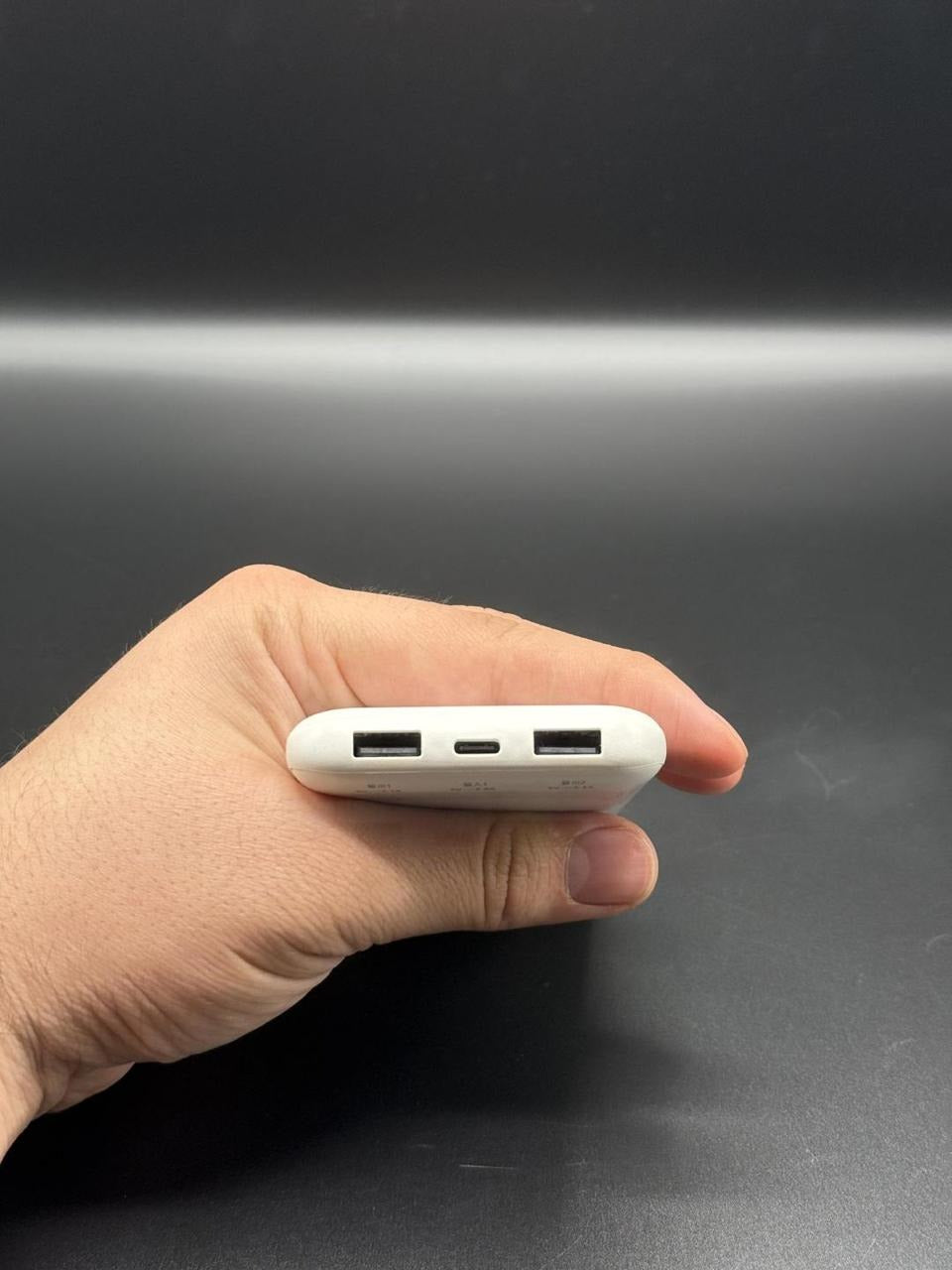 10,000mah Fast Charging Power Bank – White | Dual Type-a & Type-c Output