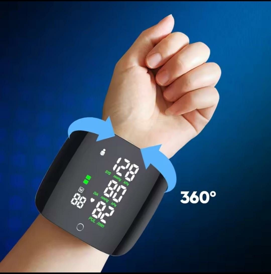 New LED Rechargeable Digital Wrist Blood Pressure Monitor