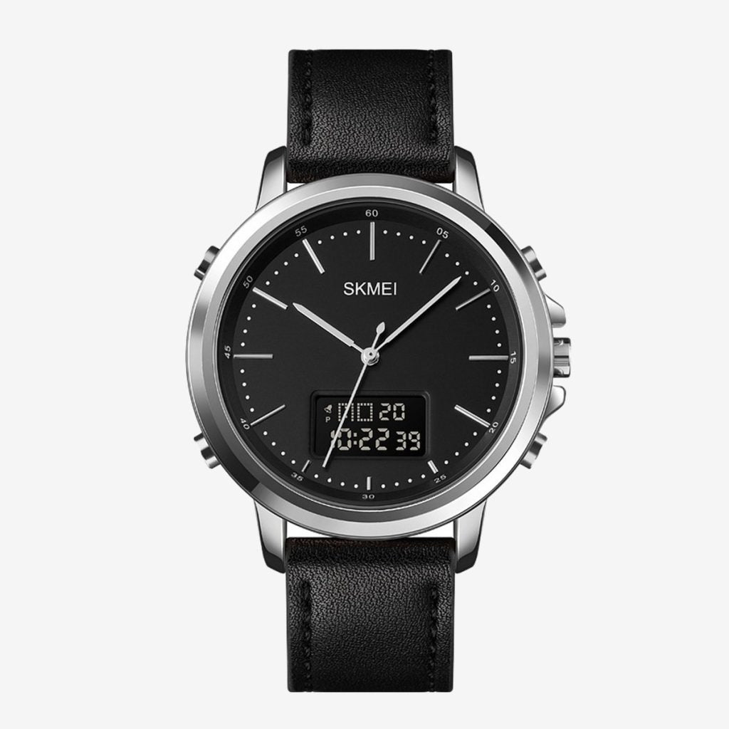 Skmei Men’s Fashion Digital Watch | Analog Leather Multifunctional Waterproof Men’s Watch