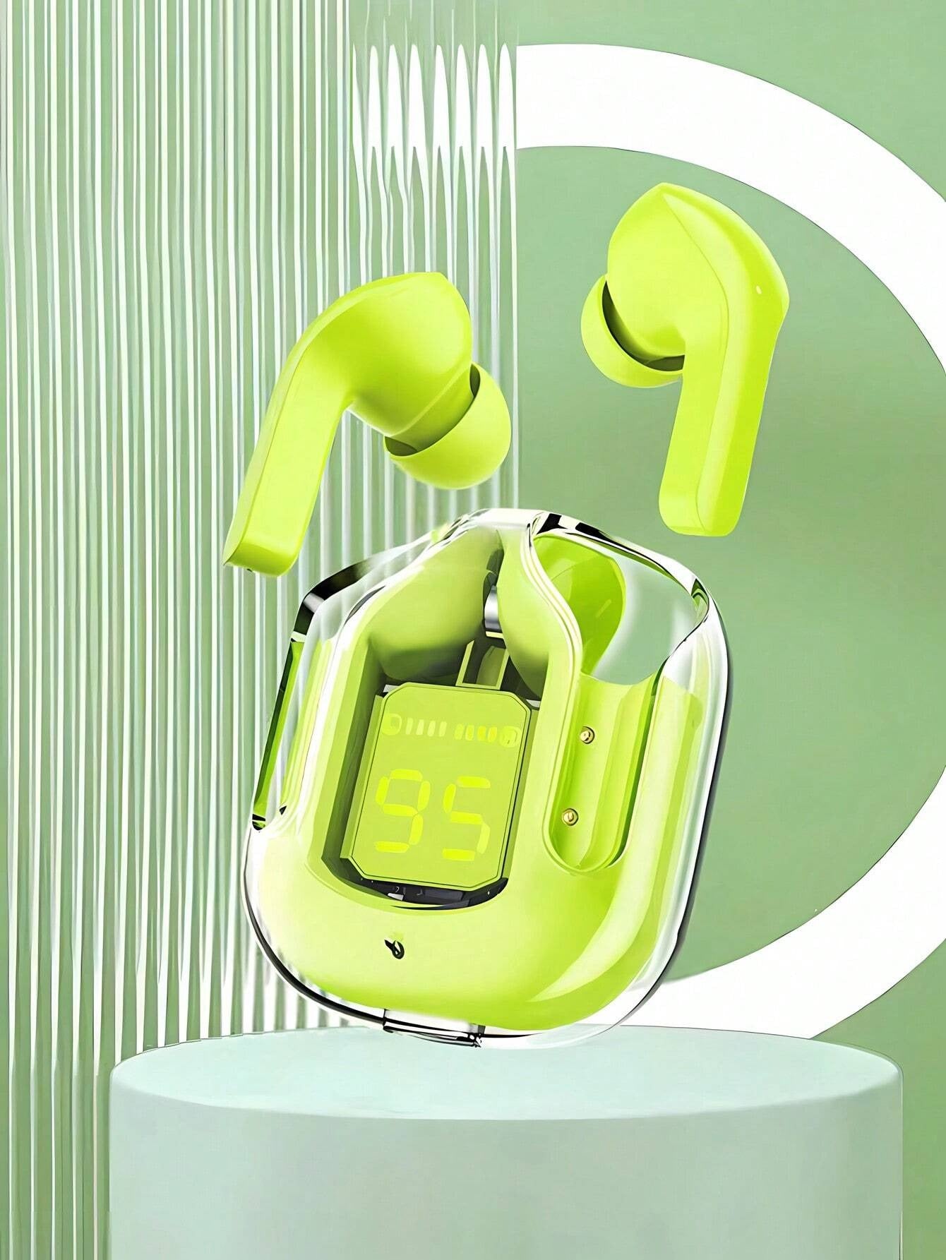 Air 31 Earbuds Wireless Earbuds With Crystal Transparent Case With Type-C Charging