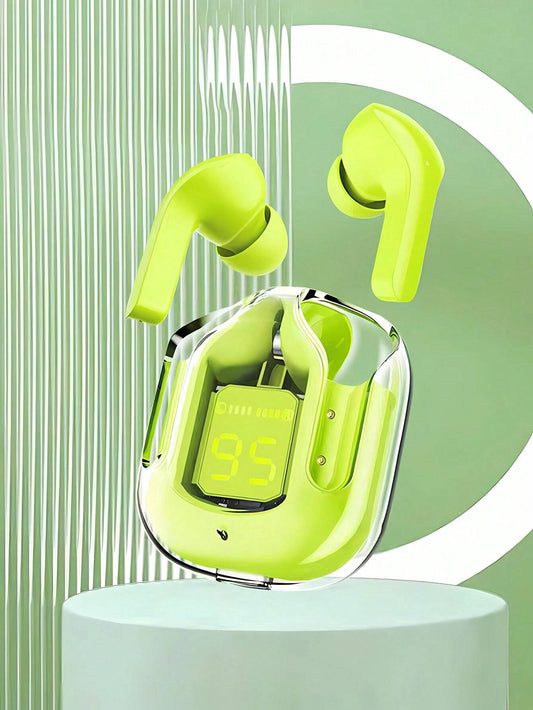 Air 31 Earbuds Wireless Earbuds With Crystal Transparent Case With Type-C Charging