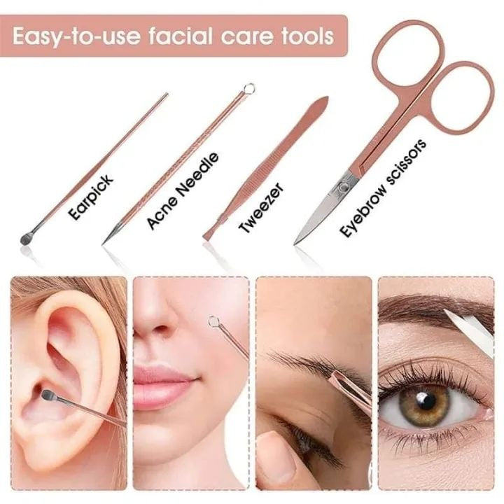 16 In 1 Nail Cutter Set Stainless Steel Nail Clippers Set With Folding Bag Manicure Cutter Kits Scissors Beauty Tool