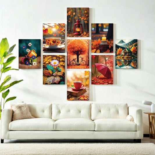 9 Pcs Universe Unique Combo Wall art Set For Home Decor