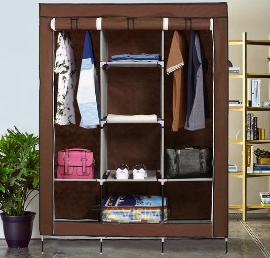3 Door Fancy & Portable Foldable Closet Wardrobe