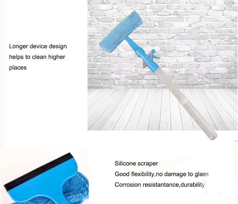3 In 1 Fiber Wiper Sprayer Wash, Wipe And Soak