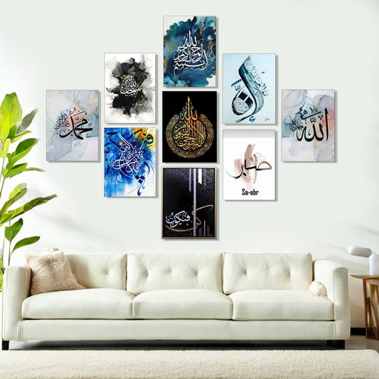 Home Decoration Item 09 Pieces Wall Decor Photo On Wall Canvas Art Decor