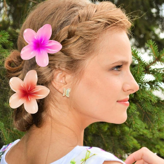 Pack Of 3 – Flower Hair Clip Colorful Hair Band For Girls & Women