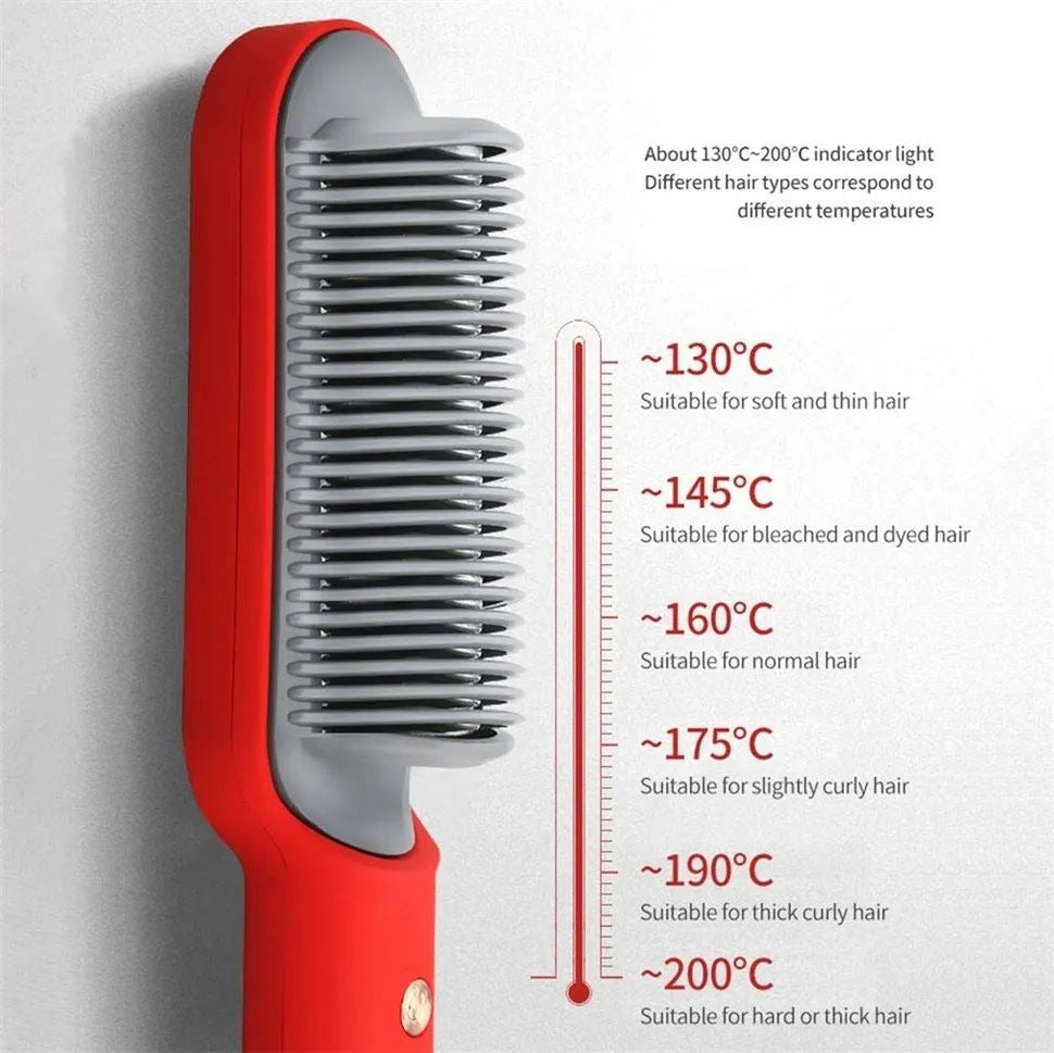 Brush Hair Straightener Brush For Girls Comb Style | Hair Styling Hair Comb Brush Multi Color