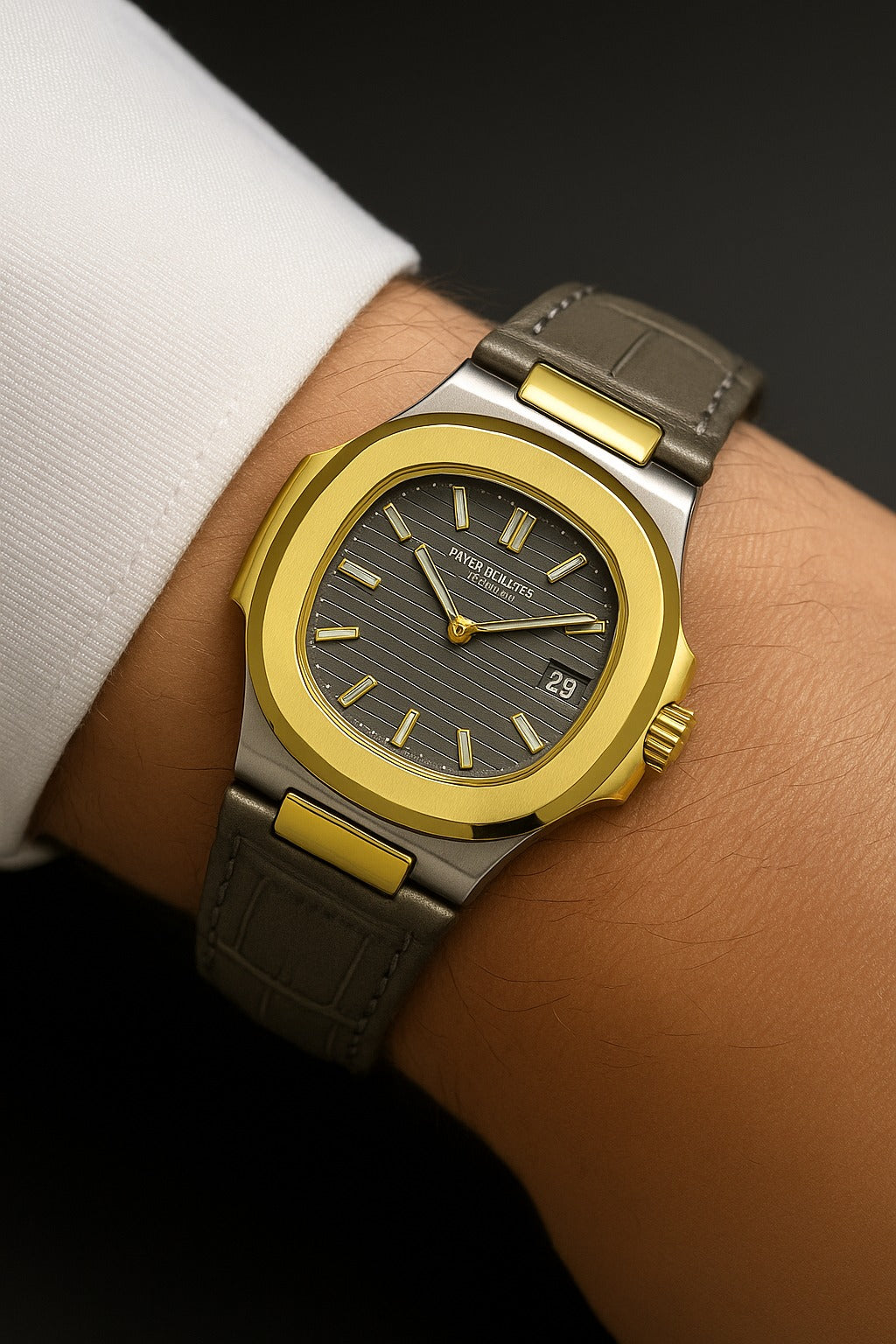 Patek Philippe Nautilus 8044 – Grey Gold Tone