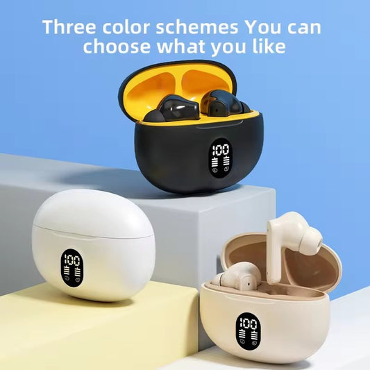 Professional Display Earbuds Stereo 895b Wireless Bluetooth Earbuds | Bluetooth 5.3 For Android/iPhone ( With Cable – With Box – Random Color)