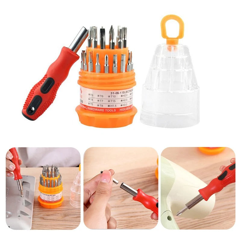 Universal Multi Tool Screw Driver Kit Maintenance Repair Tool 31 In 1