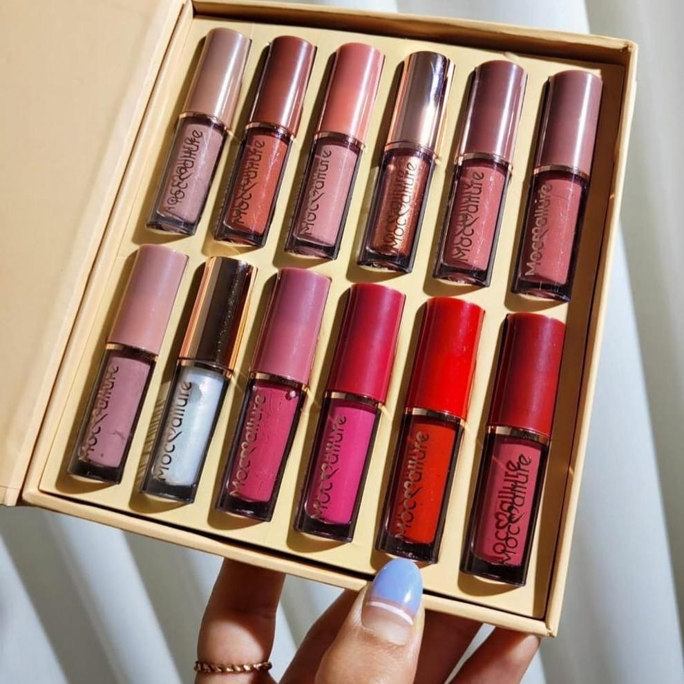12 Pieces Mocallure Transparent Clear Lip Gloss