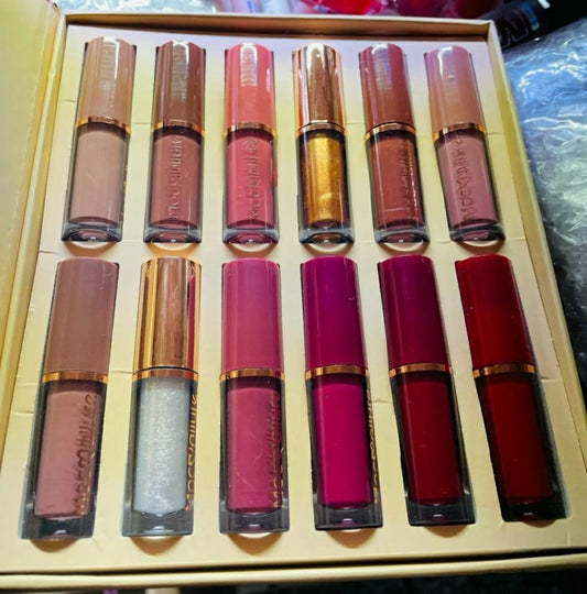 12 Pieces Mocallure Transparent Clear Lip Gloss