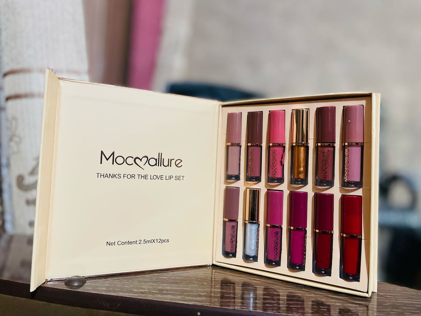 12 Pieces Mocallure Transparent Clear Lip Gloss