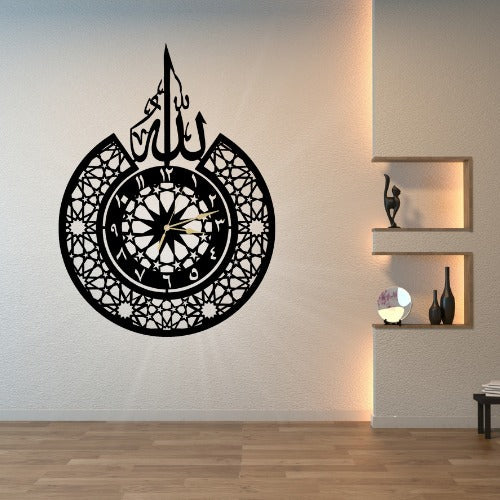 3D Islamic Elegant Decorative Clock For Home, Office Or Gift