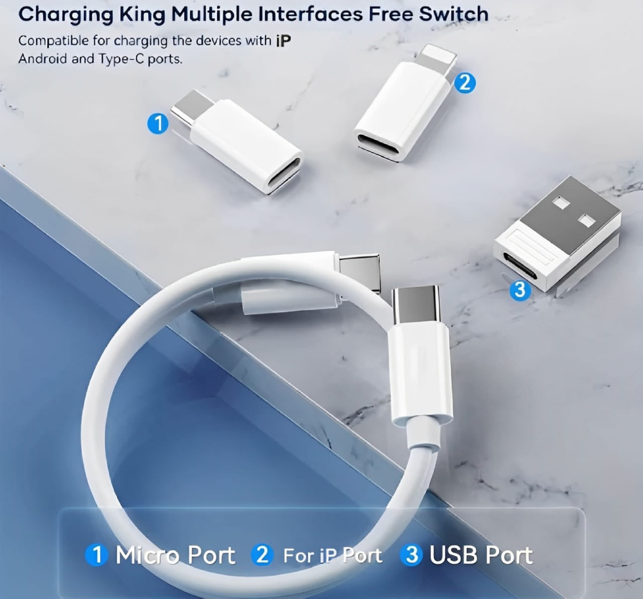 5 In 1 Data Cable Set All Solutions In One | Data Cable Set 60w Fast Charging