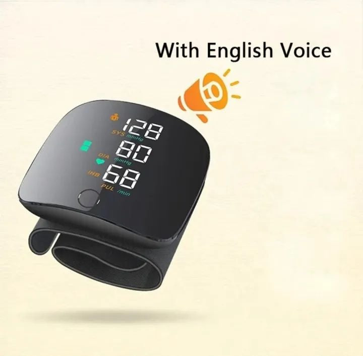 New LED Rechargeable Digital Wrist Blood Pressure Monitor