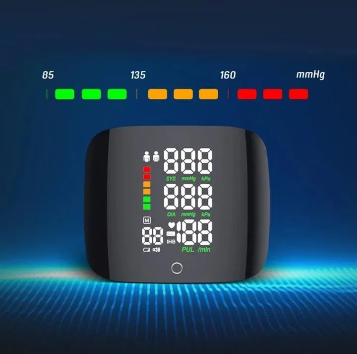 New LED Rechargeable Digital Wrist Blood Pressure Monitor